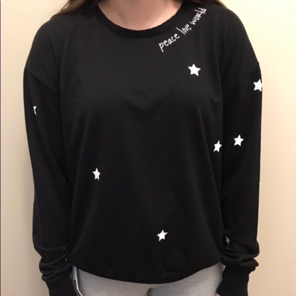 Peace Love World Long Sleeve Top